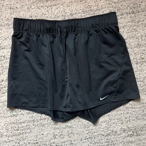 black nike athletic shorts